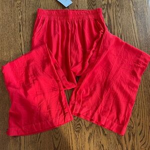 Splendid Bright Red Wide Leg Pants